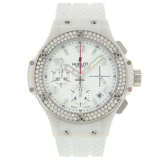 Hublot Big Bang 41 mm Automatic Men's Watch Steel Case With Rubber Strap Authentic Luxury Timepiece