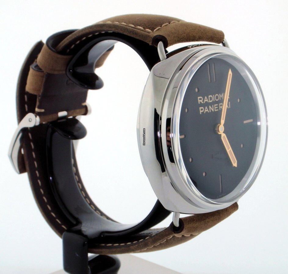 Panerai Radiomir 3 Days 47mm Manual winding Men's Watch Steel Case With Leather Strap Authentic Luxury Timepiece