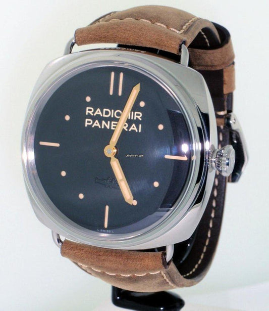 Panerai Radiomir 3 Days 47mm Manual winding Men's Watch Steel Case With Leather Strap Authentic Luxury Timepiece