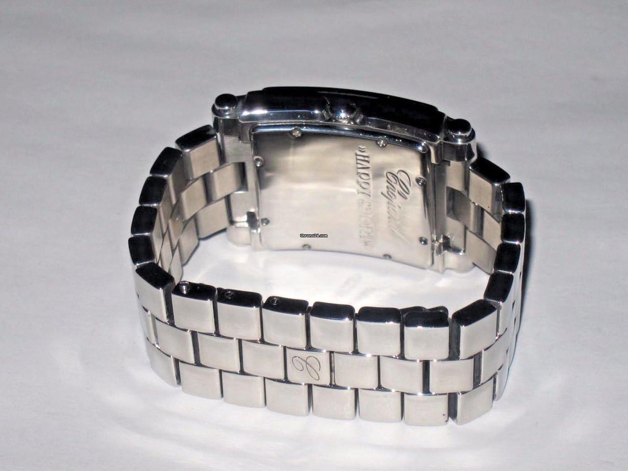 Chopard Happy Sport Quartz Women's Watch With Steel Case and Strap Authentic Luxury Timepiece