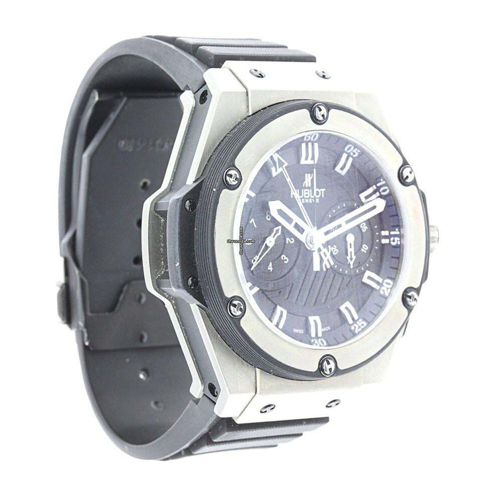 Hublot King Power Automatic Men's Watch Case With Rubber Strap Authentic Luxury Timepiece