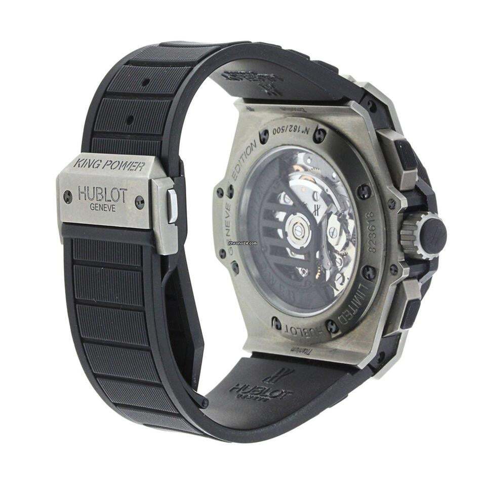 Hublot King Power Automatic Men's Watch Case With Rubber Strap Authentic Luxury Timepiece