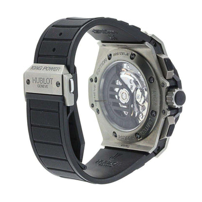 Hublot King Power Automatic Men's Watch Case With Rubber Strap Authentic Luxury Timepiece
