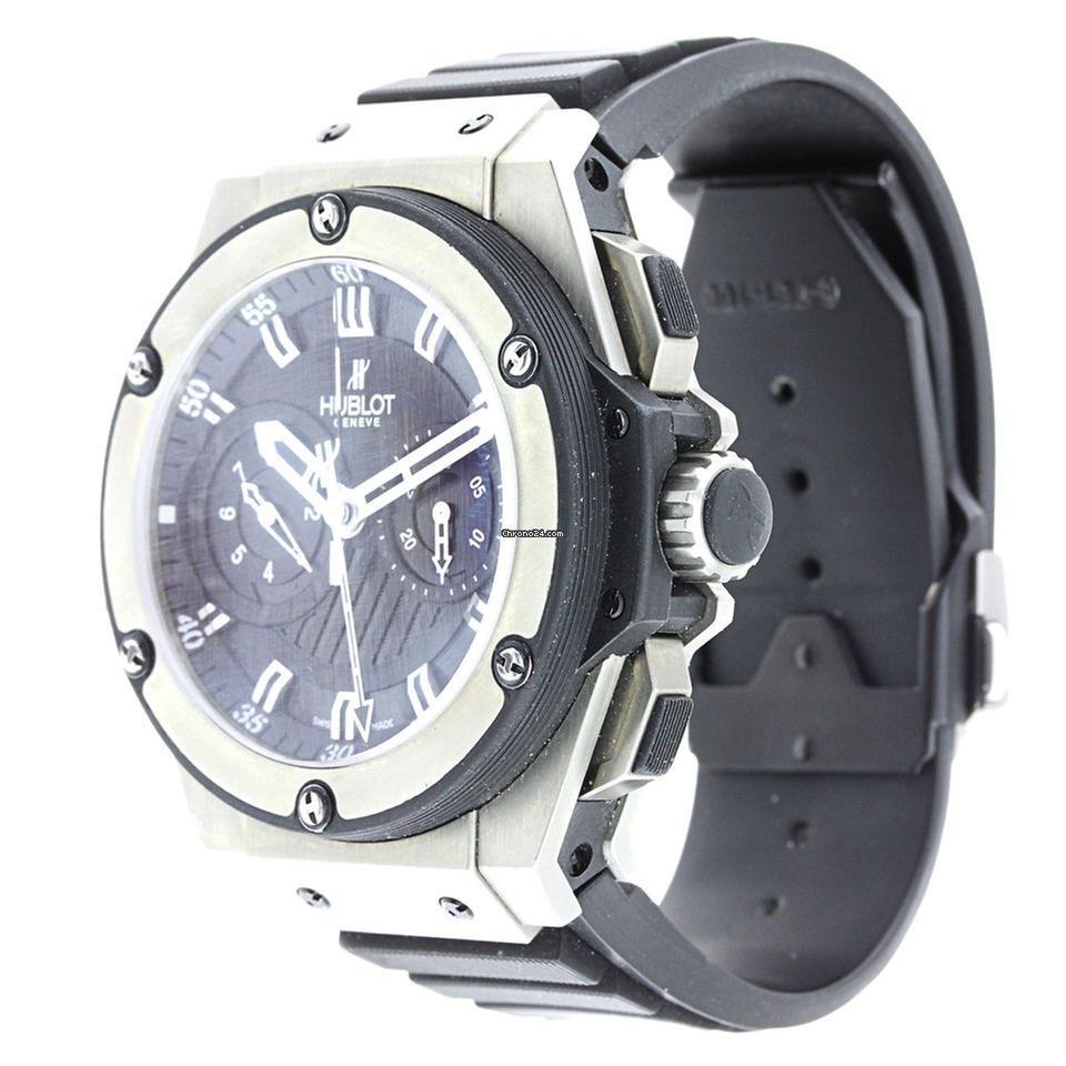 Hublot King Power Automatic Men's Watch Case With Rubber Strap Authentic Luxury Timepiece