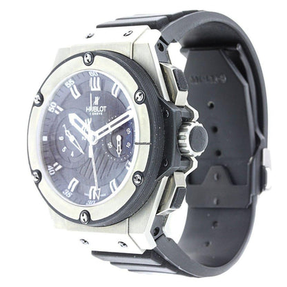 Hublot King Power Automatic Men's Watch Case With Rubber Strap Authentic Luxury Timepiece