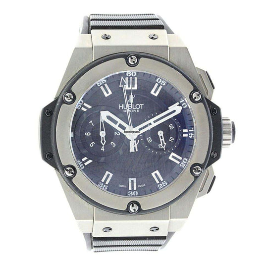 Hublot King Power Automatic Men's Watch Case With Rubber Strap Authentic Luxury Timepiece