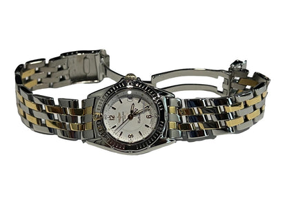Breitling Quartz Women's Watch Gold/Steel Case With Gold/Steel Strap Authentic Luxury Timepiece