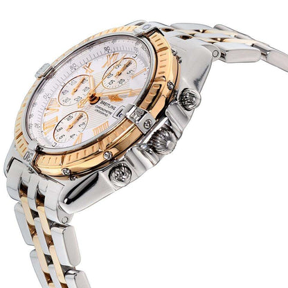 Breitling Crosswind Chronograph Automatic Men's Watch Gold/Steel Case With Gold/Steel Strap Authentic Luxury Timepiece