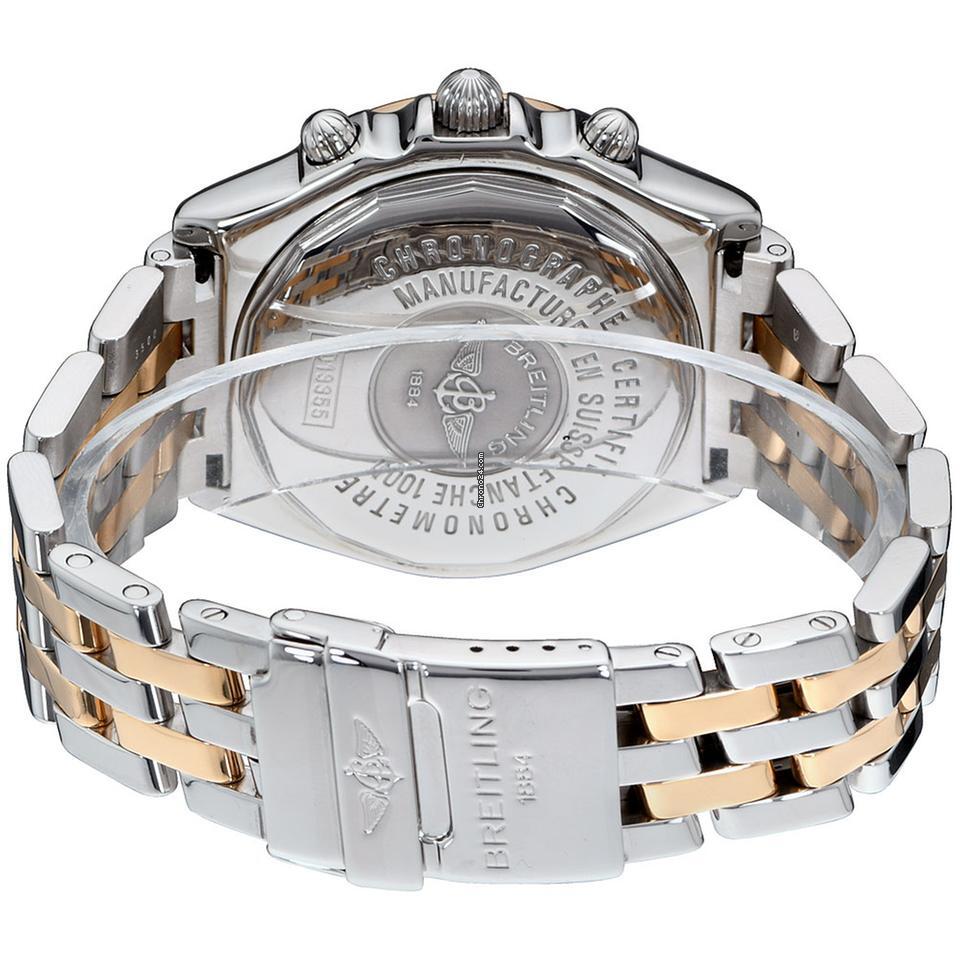 Breitling Crosswind Chronograph Automatic Men's Watch Gold/Steel Case With Gold/Steel Strap Authentic Luxury Timepiece