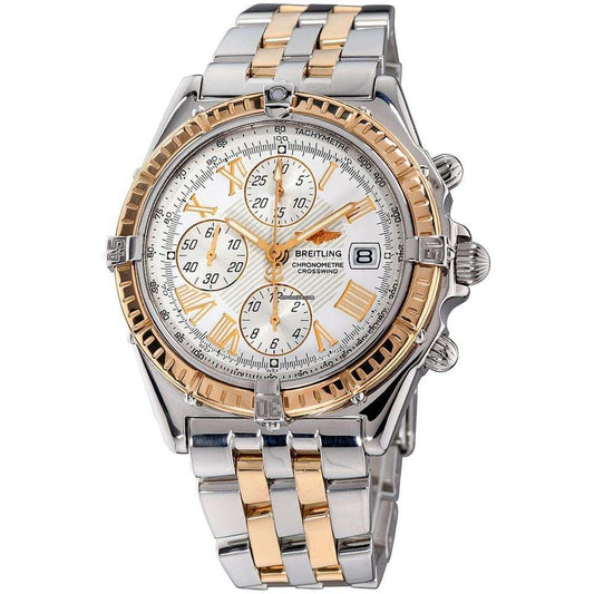 Breitling Crosswind Chronograph Automatic Men's Watch Gold/Steel Case With Gold/Steel Strap Authentic Luxury Timepiece