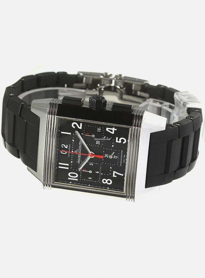 Jaeger-LeCoultre Automatic Unisex Watch Steel Case With Rubber Strap Authentic Luxury Timepiece