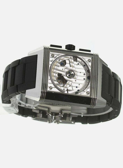 Jaeger-LeCoultre Automatic Unisex Watch Steel Case With Rubber Strap Authentic Luxury Timepiece