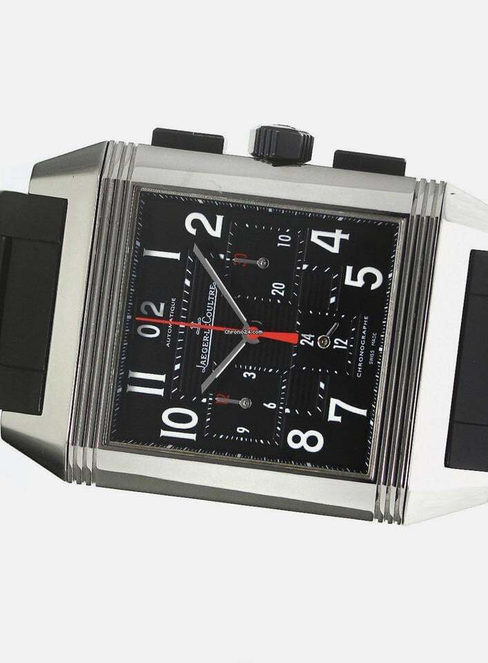 Jaeger-LeCoultre Automatic Unisex Watch Steel Case With Rubber Strap Authentic Luxury Timepiece