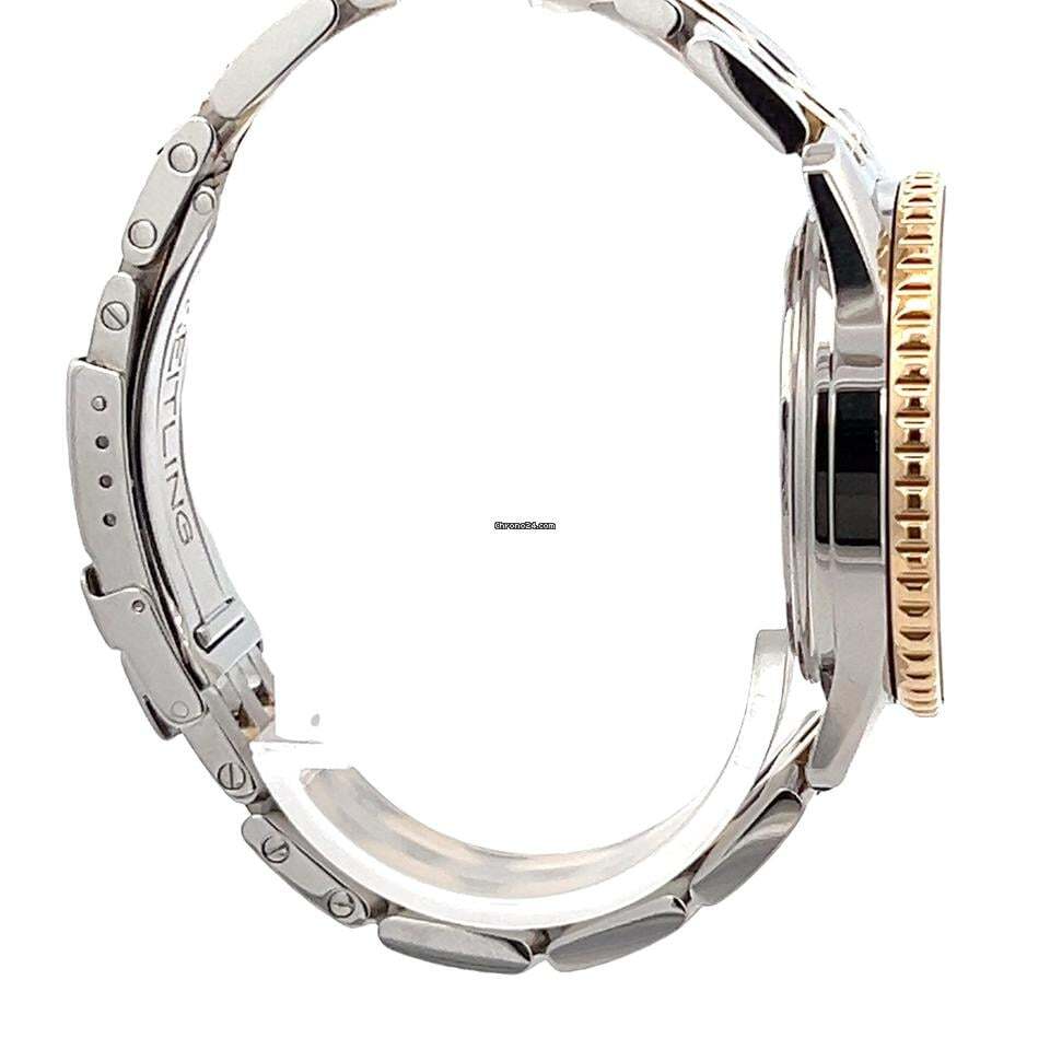 Breitling Navitimer Automatic Men's Watch Steel Case With Gold/Steel Strap Authentic Luxury Timepiece