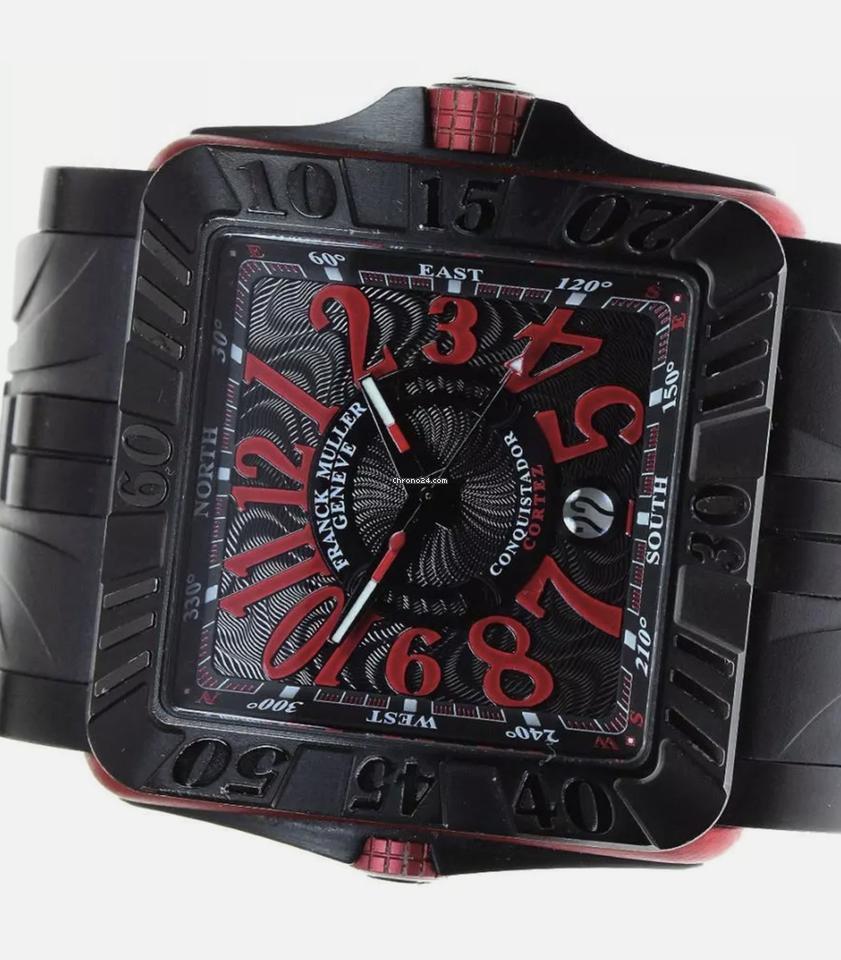 Franck Muller Conquistador Cortez Automatic Men's Watch Case With Strap Authentic Luxury Timepiece
