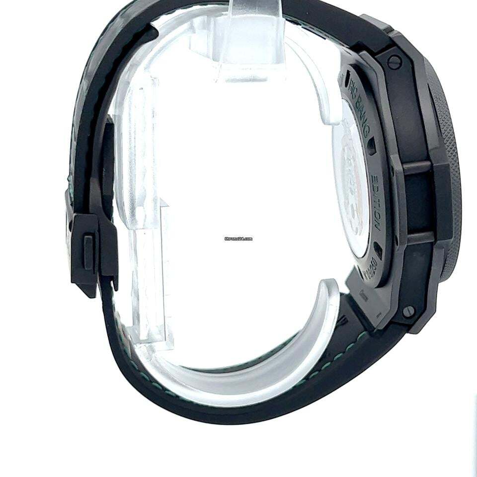 Hublot Big Bang Aero Bang Automatic Men's Watch Ceramic Case With Leather Strap Authentic Luxury Timepiece