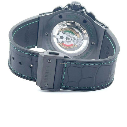 Hublot Big Bang Aero Bang Automatic Men's Watch Ceramic Case With Leather Strap Authentic Luxury Timepiece