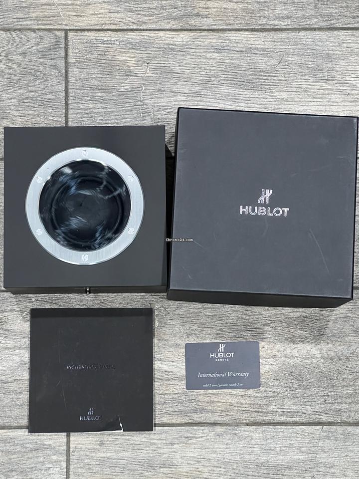 Hublot Big Bang Aero Bang Automatic Men's Watch Ceramic Case With Leather Strap Authentic Luxury Timepiece