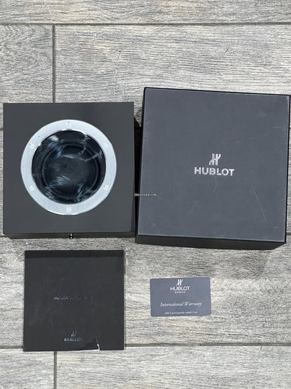 Hublot Big Bang Aero Bang Automatic Men's Watch Ceramic Case With Leather Strap Authentic Luxury Timepiece