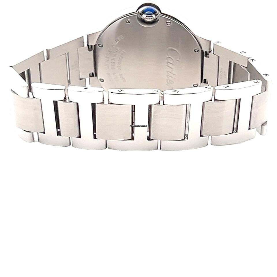 Cartier Ballon Bleu 36mm Quartz Women's Watch With Steel Case and Strap Authentic Luxury Timepiece