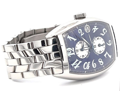Franck Muller Master Banker Automatic Men's Watch With Steel Case and Strap Authentic Luxury Timepiece