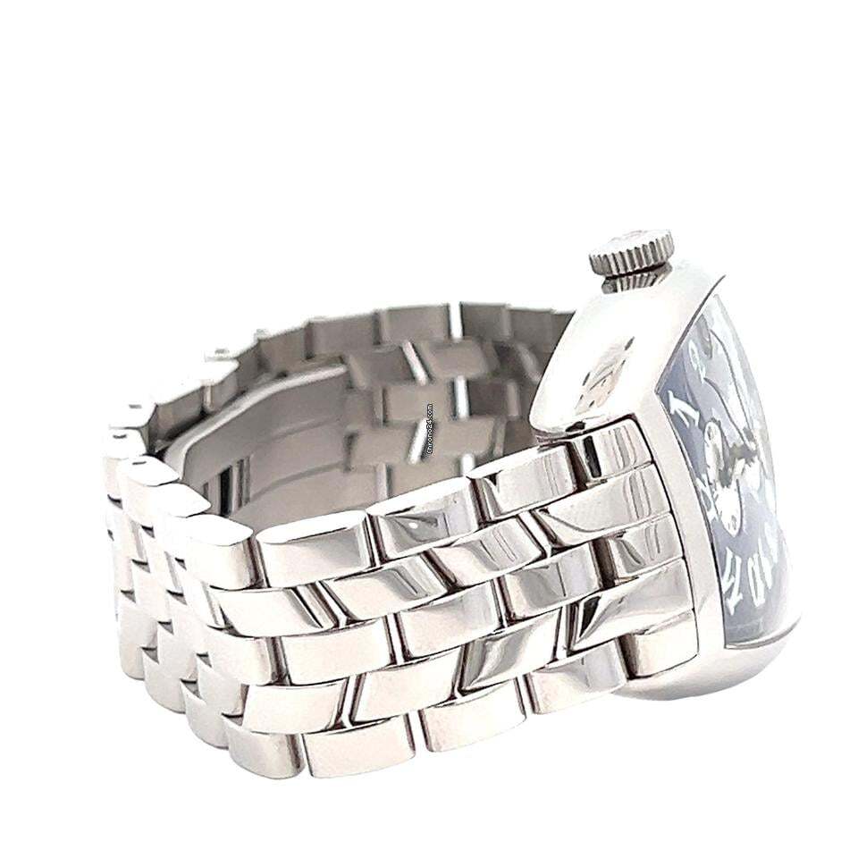 Franck Muller Master Banker Automatic Men's Watch With Steel Case and Strap Authentic Luxury Timepiece