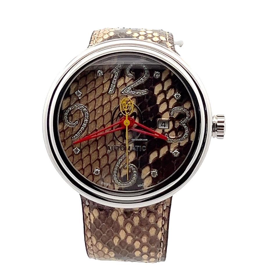 Jacob & Co. Automatic Men's Watch Steel Case With Leather Strap Authentic Luxury Timepiece