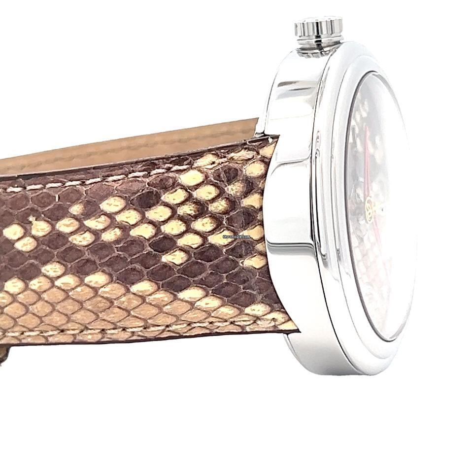 Jacob & Co. Automatic Men's Watch Steel Case With Leather Strap Authentic Luxury Timepiece