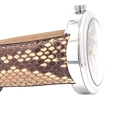 Jacob & Co. Automatic Men's Watch Steel Case With Leather Strap Authentic Luxury Timepiece