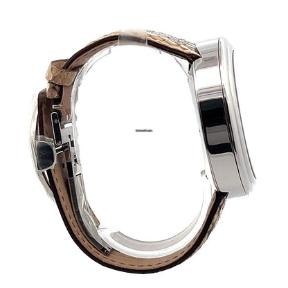 Jacob & Co. Automatic Men's Watch Steel Case With Leather Strap Authentic Luxury Timepiece