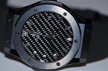 Hublot Classic Fusion Automatic Men's Watch Ceramic Case With Rubber Strap Authentic Luxury Timepiece