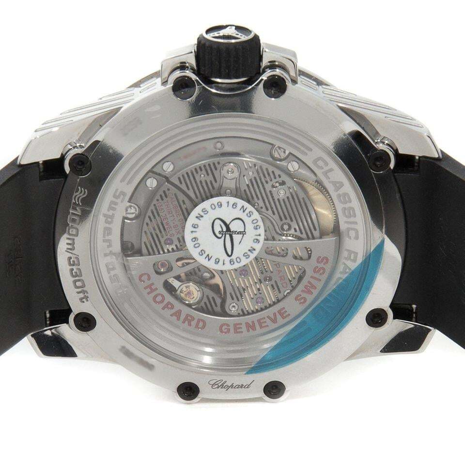 Chopard Superfast Automatic Men's Watch Steel Case With Rubber Strap Authentic Luxury Timepiece