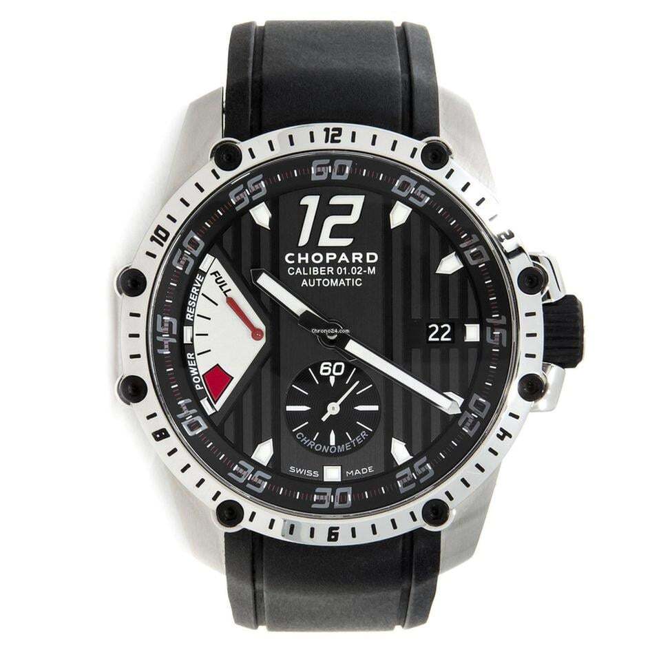 Chopard Superfast Automatic Men's Watch Steel Case With Rubber Strap Authentic Luxury Timepiece