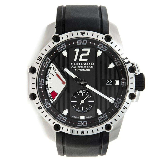 Chopard Superfast Automatic Men's Watch Steel Case With Rubber Strap Authentic Luxury Timepiece