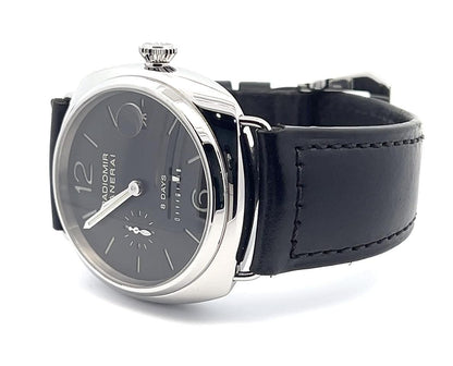 Panerai Radiomir 8 Days Manual winding Men's Watch Steel Case With Leather Strap Authentic Luxury Timepiece
