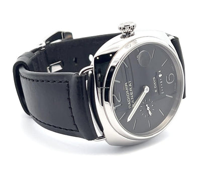 Panerai Radiomir 8 Days Manual winding Men's Watch Steel Case With Leather Strap Authentic Luxury Timepiece