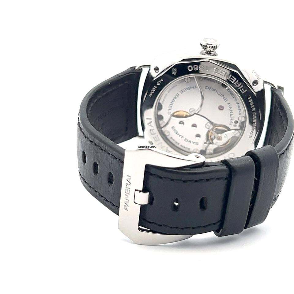 Panerai Radiomir 8 Days Manual winding Men's Watch Steel Case With Leather Strap Authentic Luxury Timepiece