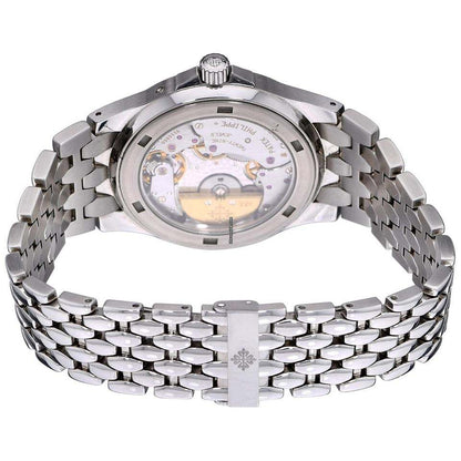 Patek Philippe Neptune Automatic Men's Watch With Steel Case and Strap Authentic Luxury Timepiece