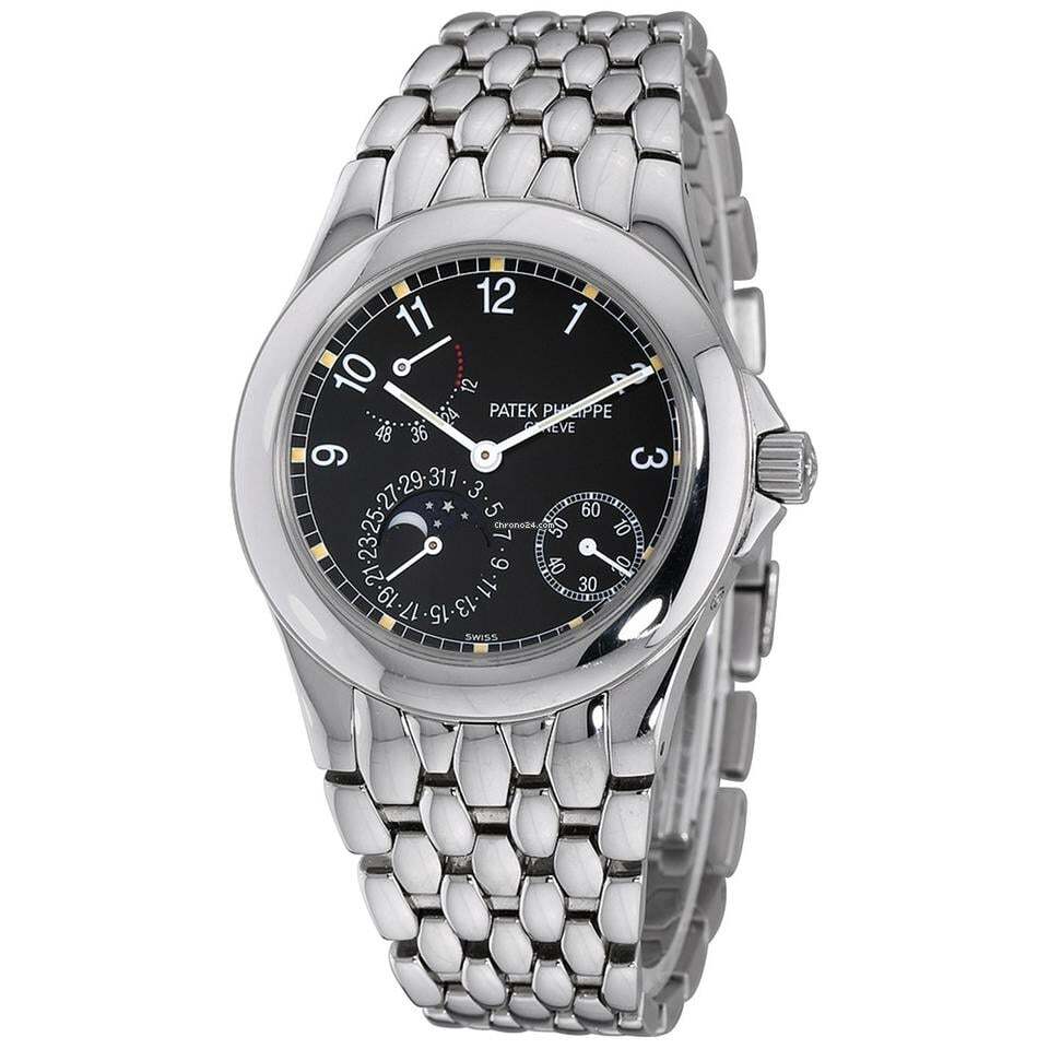 Patek Philippe Neptune Automatic Men's Watch With Steel Case and Strap Authentic Luxury Timepiece
