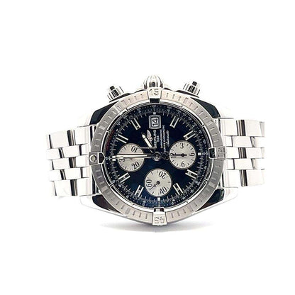 Breitling Chronomat Evolution Automatic Men's Watch With Steel Case and Strap Authentic Luxury Timepiece