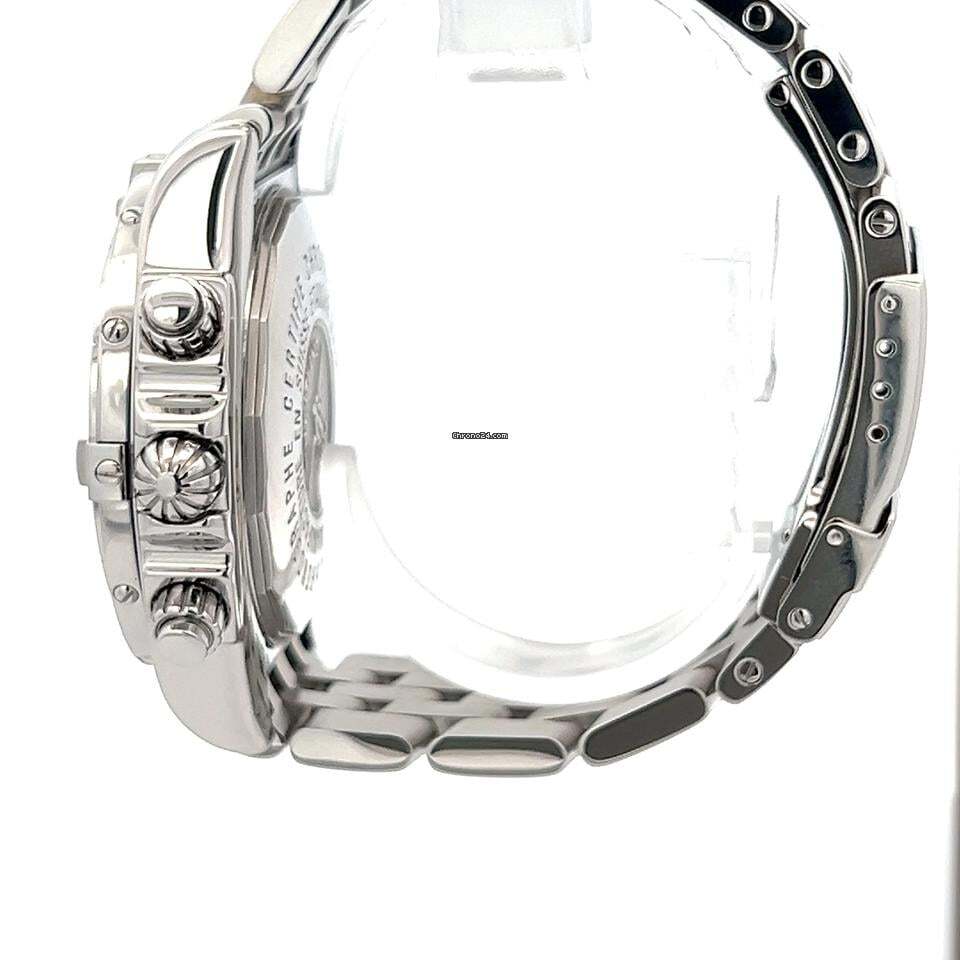 Breitling Chronomat Evolution Automatic Men's Watch With Steel Case and Strap Authentic Luxury Timepiece