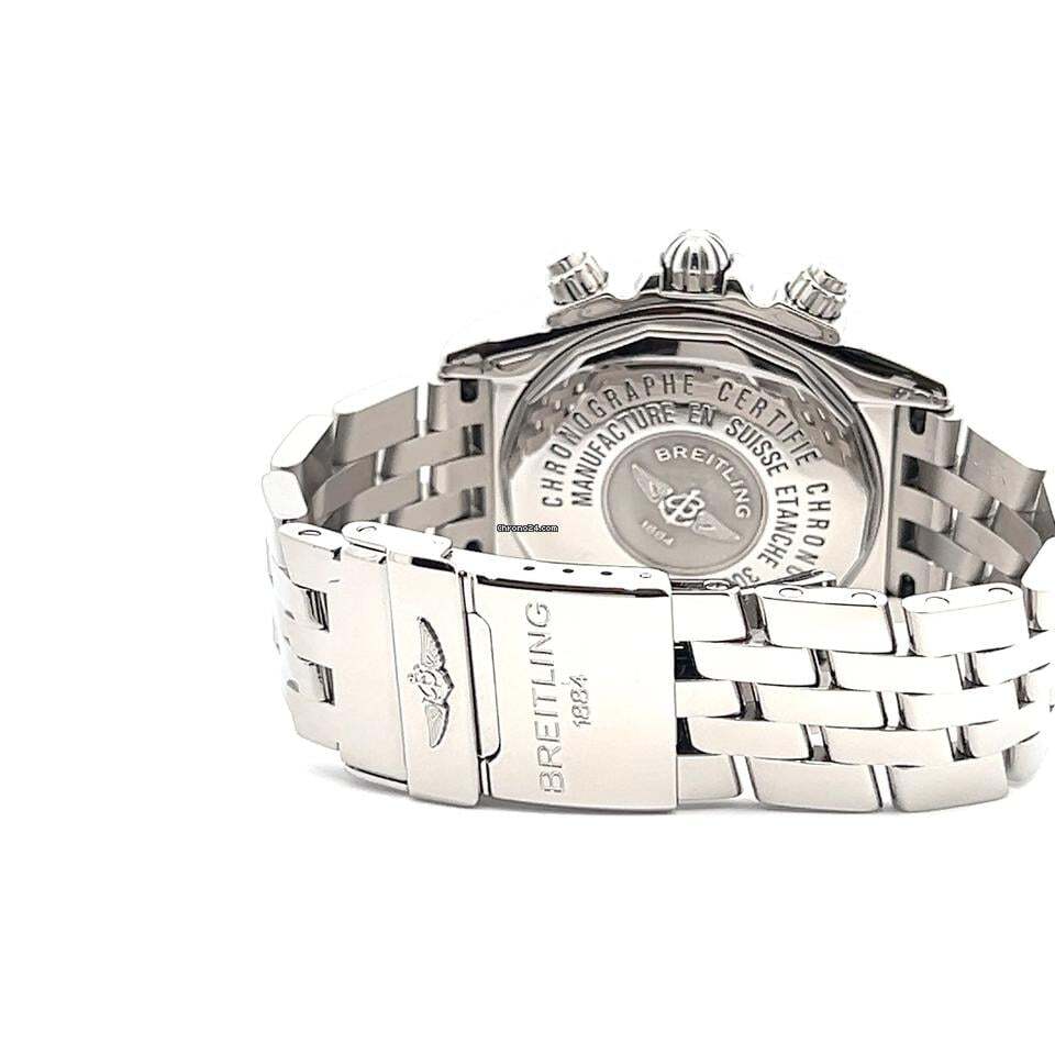 Breitling Chronomat Evolution Automatic Men's Watch With Steel Case and Strap Authentic Luxury Timepiece