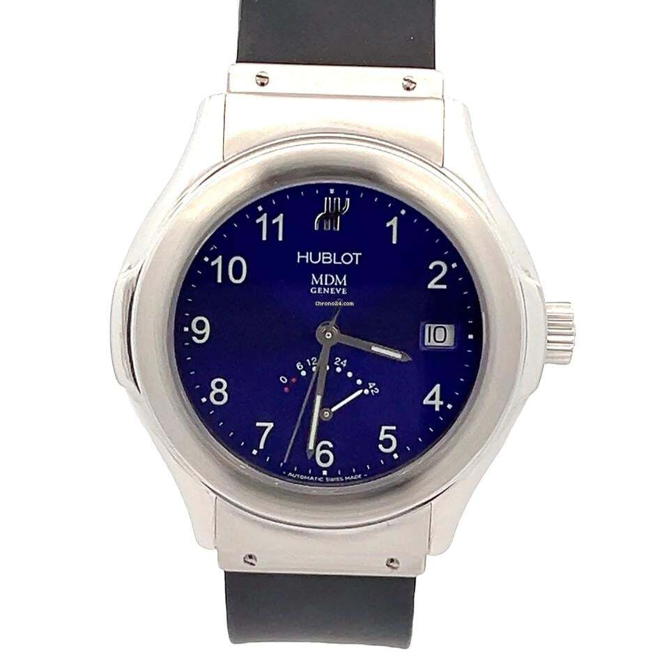 Hublot Elegant Automatic Men's Watch Steel Case With Rubber Strap Authentic Luxury Timepiece