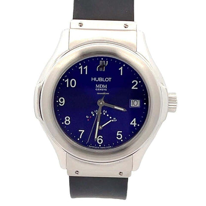 Hublot Elegant Automatic Men's Watch Steel Case With Rubber Strap Authentic Luxury Timepiece
