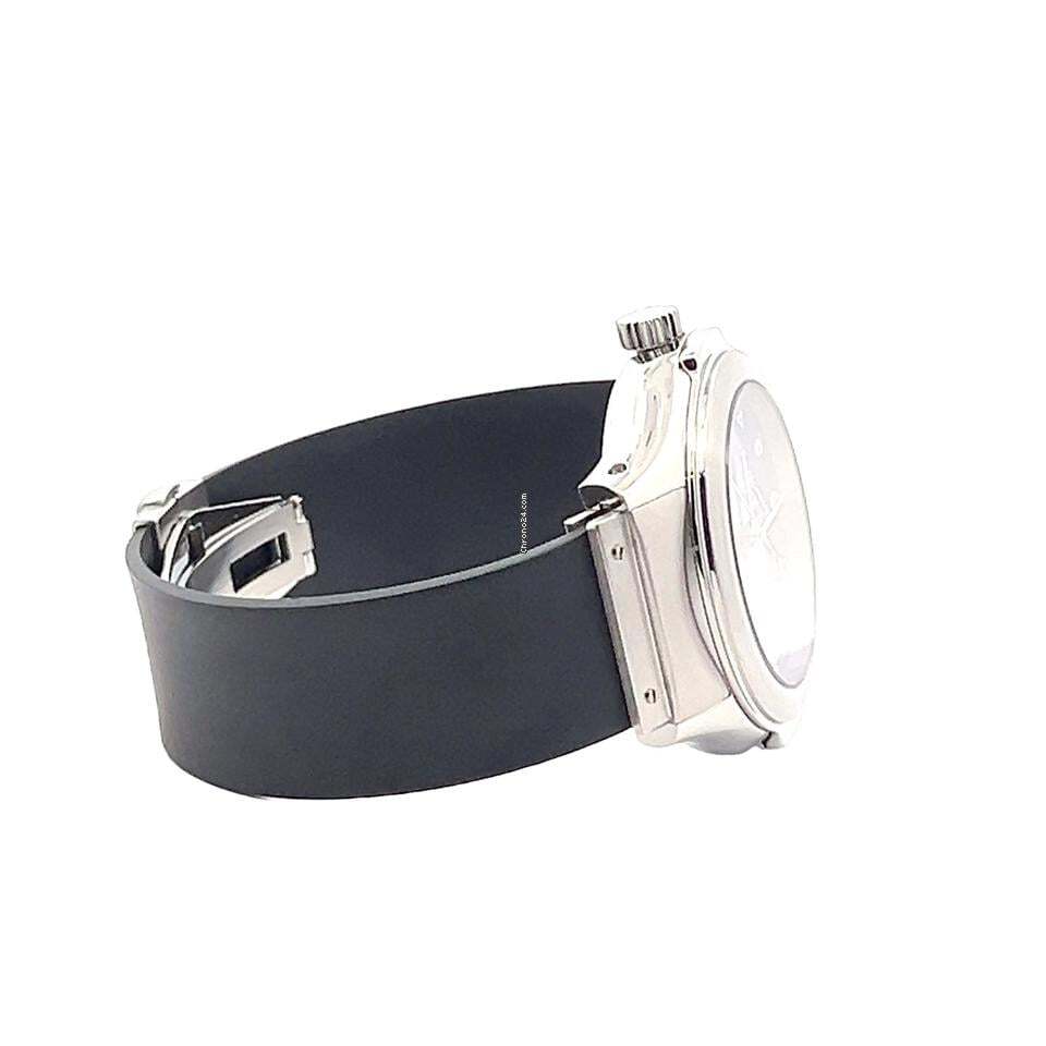 Hublot Elegant Automatic Men's Watch Steel Case With Rubber Strap Authentic Luxury Timepiece