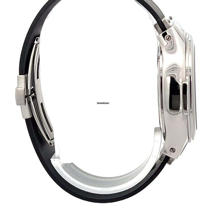 Hublot Elegant Automatic Men's Watch Steel Case With Rubber Strap Authentic Luxury Timepiece