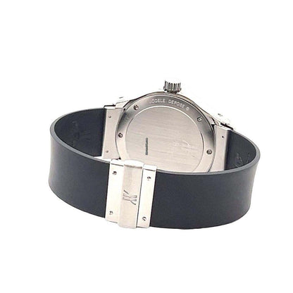 Hublot Elegant Automatic Men's Watch Steel Case With Rubber Strap Authentic Luxury Timepiece