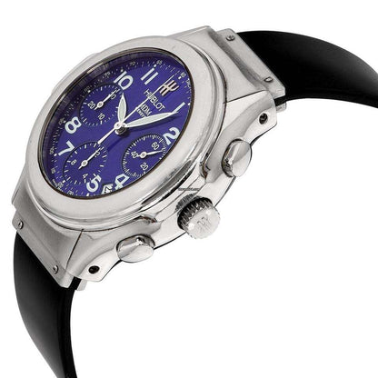 Hublot Automatic Men's Watch Steel Case With Rubber Strap Authentic Luxury Timepiece