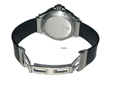 Hublot Automatic Men's Watch Steel Case With Rubber Strap Authentic Luxury Timepiece