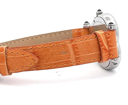 Corum Quartz Women's Watch Steel Case With Leather Strap Authentic Luxury Timepiece